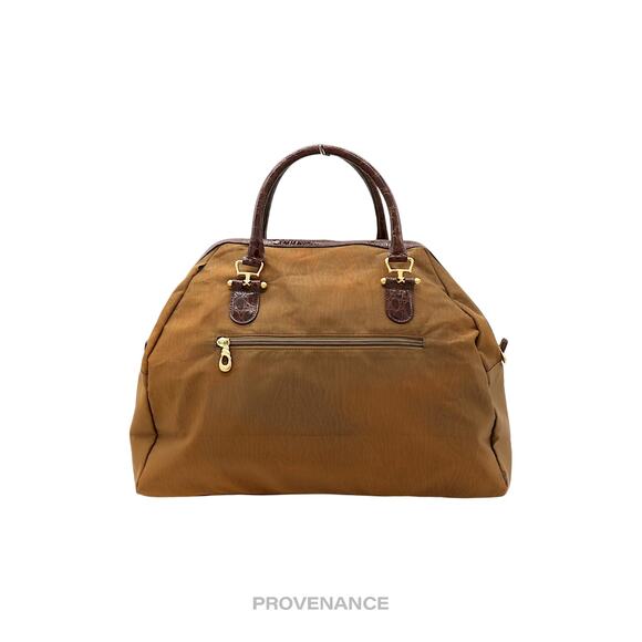 🔴 Balenciaga BB Logo Tote Bag - Tan Brown Croc - Picture 2 of 16